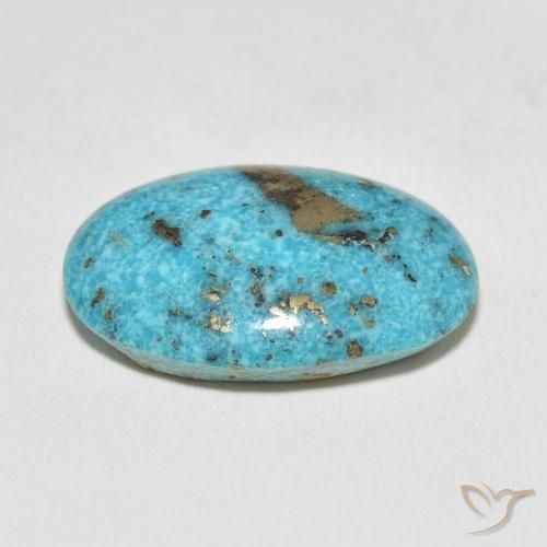 Turquesa Azul-esverdeado Natural 23.63ct, oval, Opaco