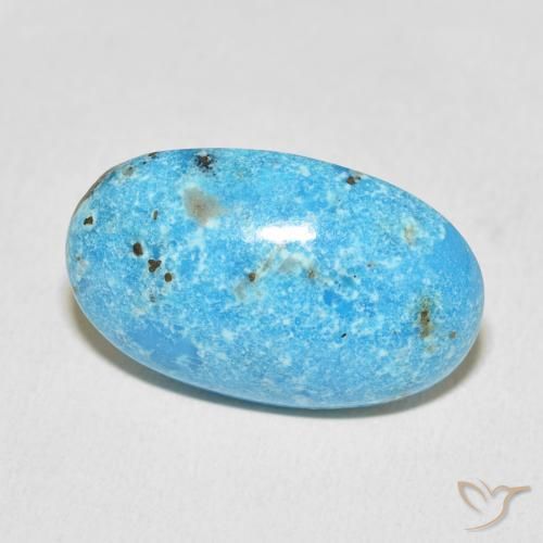 Turquesa Cerceta Natural 17.65ct, oval, Opaco