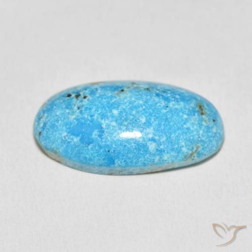 Turquesa Cerceta Natural 17.65ct, oval, Opaco