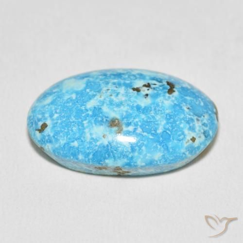Turquesa Azul-esverdeado Natural 27.18ct, oval, Opaco
