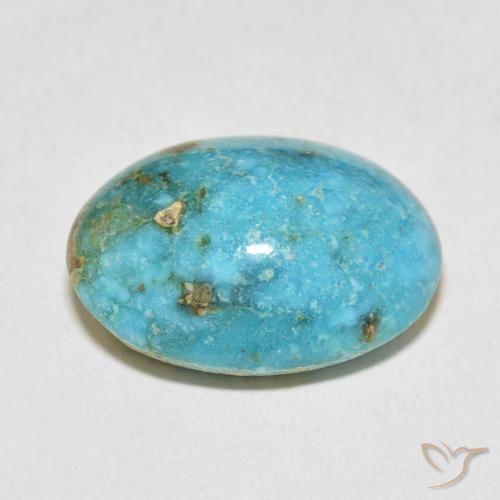 Turquesa Azul verde Natural 23.95ct, oval, Opaco