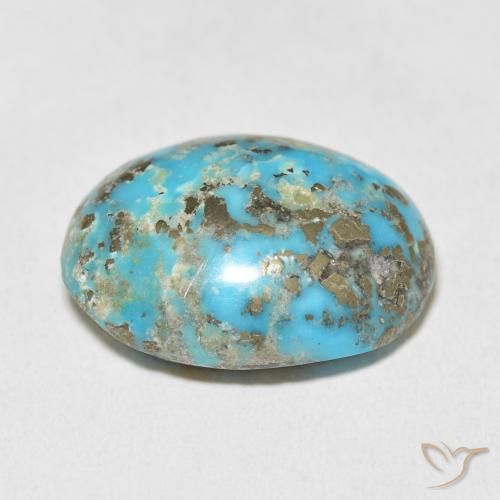 Turquesa Azul-esverdeado Natural 29.61ct, oval, Opaco