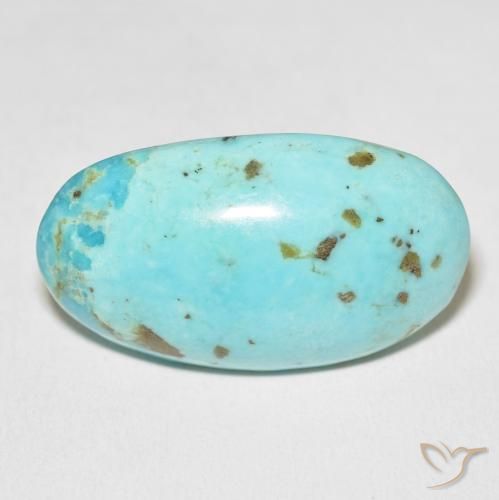 45.70ct Natural Azul Esverdeado Médio Turquesa, oval, Opaco