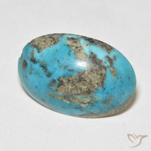Turquesa Azul esverdeado Natural 27.39ct, oval, Opaco