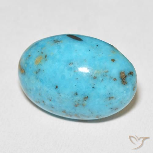 Turquesa Verde azulado Natural 26.64ct, oval, Opaco