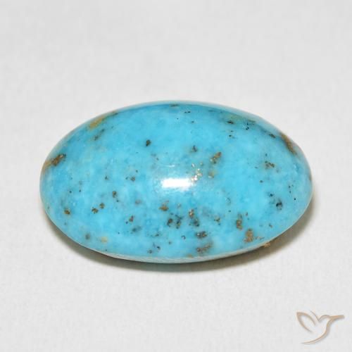 Turquesa Verde azulado Natural 26.64ct, oval, Opaco