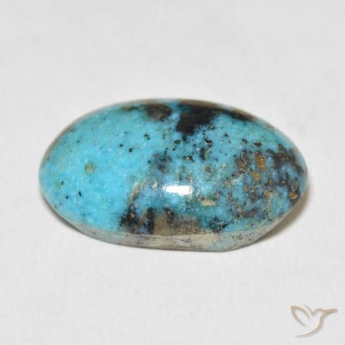 Turquesa Médio Verde Azul Natural 26.98ct, oval, Opaco