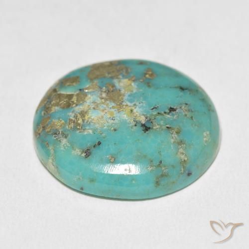 Turquesa Azul esverdeado Natural 23.46ct, oval, Opaco