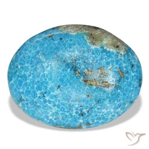 Turquesa turquesa natural 20,57ct, corte oval, opaco