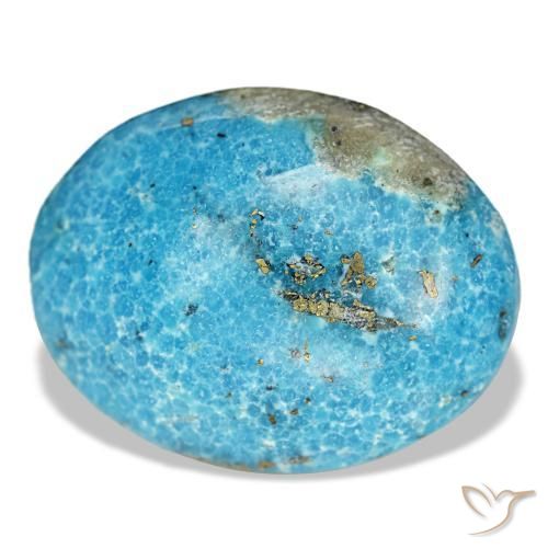 Turquesa turquesa natural 20,57ct, corte oval, opaco
