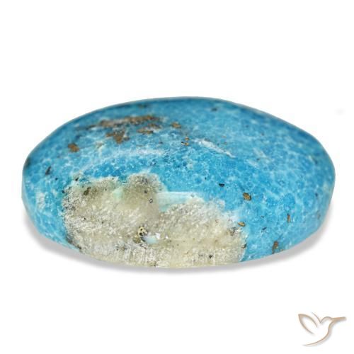 Turquesa turquesa natural 20,57ct, corte oval, opaco