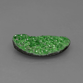Uvarovita Garnet Drusy Verde Natural 3.78ct, Forma extravagante, Opaco