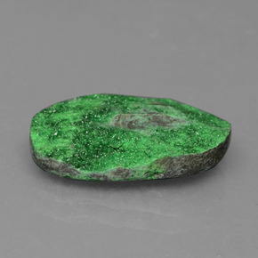 Uvarovita Garnet Drusy Verde escuro Natural 5.69ct, Chique, Opaco