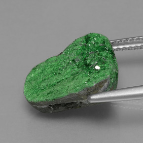 Uvarovita Garnet Drusy Deep Earthy Green Natural 9.00ct, Chique, Opaco