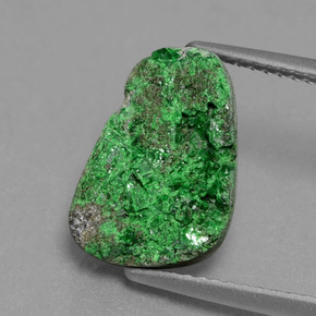Uvarovita Garnet Drusy Verde escuro Natural 4.97ct, Chique, Opaco