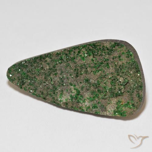 Uvarovita Garnet Drusy Deep Earthy Green Natural 72.20ct, Chique, Opaco