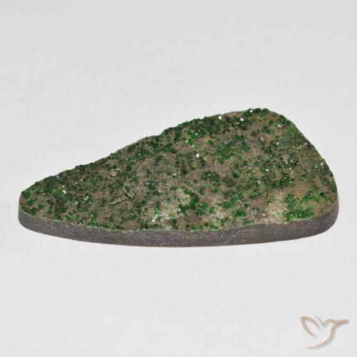Uvarovita Garnet Drusy Deep Earthy Green Natural 72.20ct, Chique, Opaco