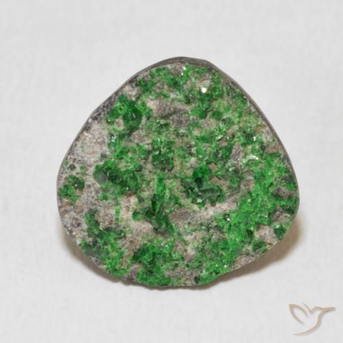 9.44ct Natural Deep Earthy Green Uvarovita Garnet Drusy, Chique, Opaco