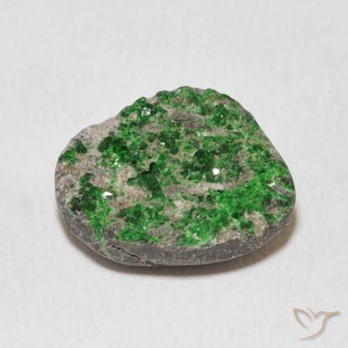Uvarovita Garnet Drusy Deep Earthy Green Natural 9.44ct, Chique, Opaco
