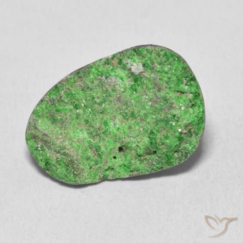 10.99ct Natural Verde Uvarovita Garnet Drusy, Chique, Opaco
