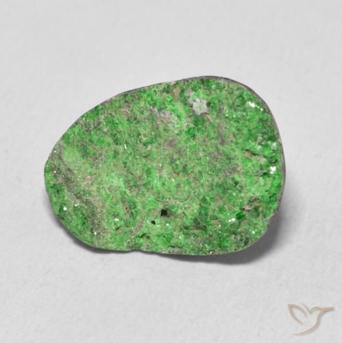 Uvarovita Garnet Drusy Verde Natural 10.99ct, Chique, Opaco