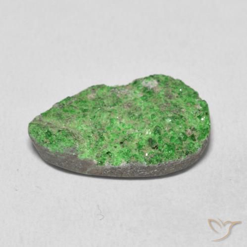 Uvarovita Garnet Drusy Verde Natural 10.99ct, Chique, Opaco