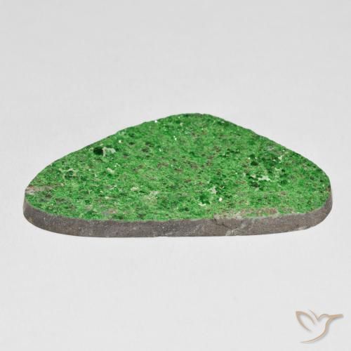 Uvarovita Garnet Drusy trevo verde Natural 56.13ct, Chique, Opaco
