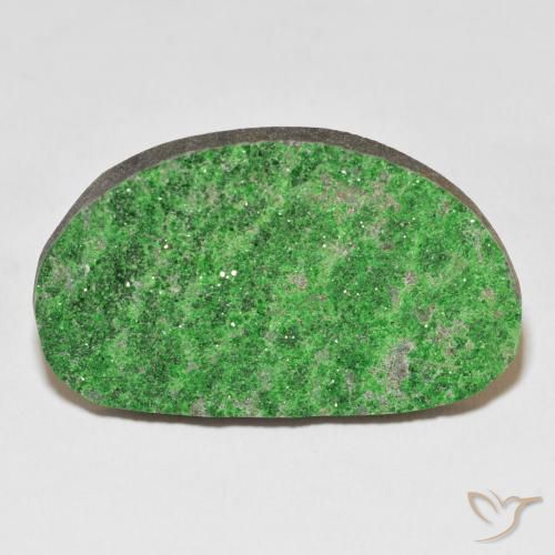 51.56ct Natural Verde limão Uvarovita Garnet Drusy, Chique, Opaco
