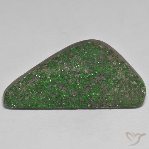 58.67ct Natural verde escuro Uvarovita Garnet Drusy, Chique, Opaco