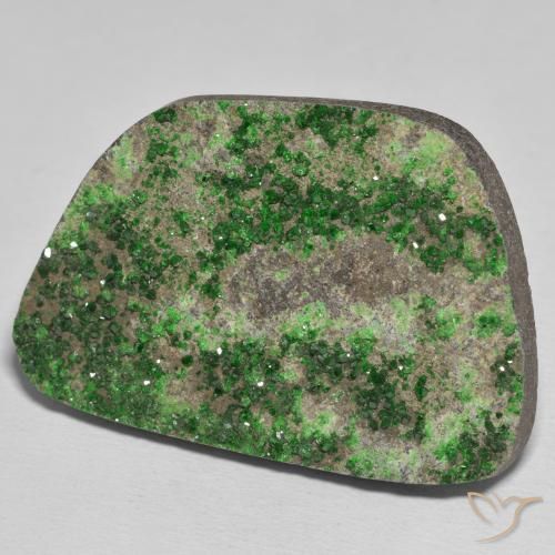 Uvarovita Garnet Drusy verde pinho Natural 78.55ct, Chique, Opaco