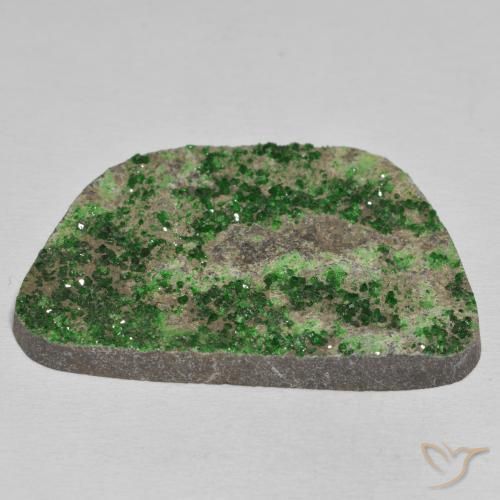 Uvarovita Garnet Drusy verde pinho Natural 78.55ct, Chique, Opaco