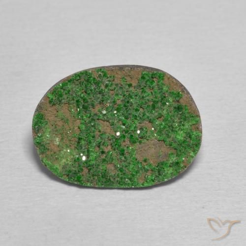 8.32ct Natural verde escuro Uvarovita Garnet Drusy, Chique, Opaco