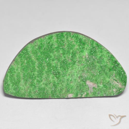 62.25ct Natural verde elétrico Uvarovita Garnet Drusy, Chique, Opaco