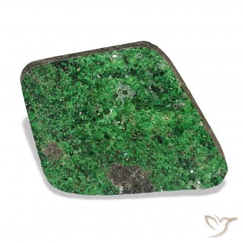 Uvarovita Garnet Drusy Verde escuro Natural 27.28ct, Chique, Opaco