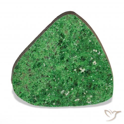 42.47ct Verde escuro Uvarovita Garnet Drusy, Chique, Opaco