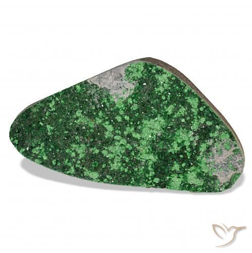 Uvarovita Garnet Drusy Verde Natural 58.64ct, Chique, Opaco