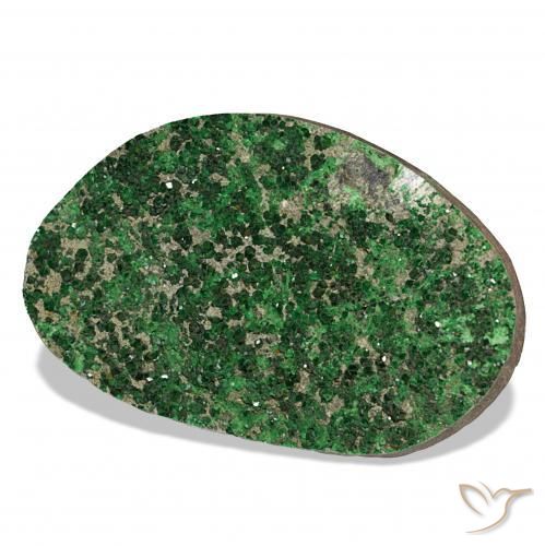 Uvarovita Garnet Drusy Verde Natural 64.66ct, Chique, Opaco