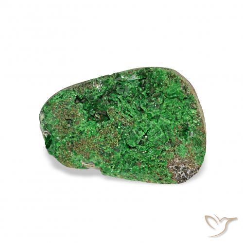 Uvarovita Garnet Drusy Deep Earthy Green Natural 4.97ct, Chique, Opaco