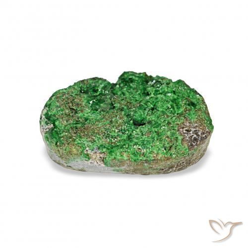 Uvarovita Garnet Drusy Deep Earthy Green Natural 4.97ct, Chique, Opaco