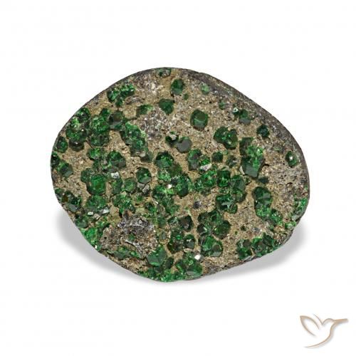 6.73ct Verde Uvarovita Garnet Drusy, Chique, Opaco