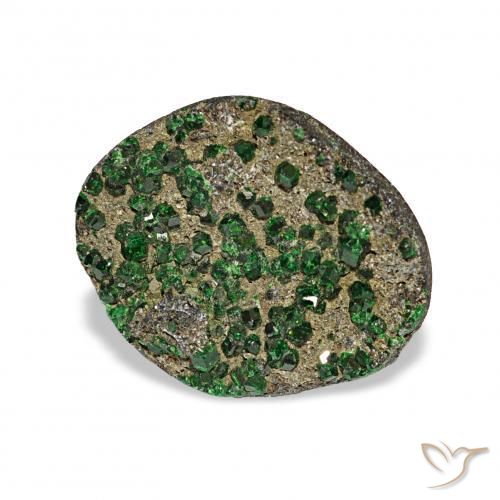 Uvarovita Garnet Drusy Verde Natural 6.73ct, Chique, Opaco