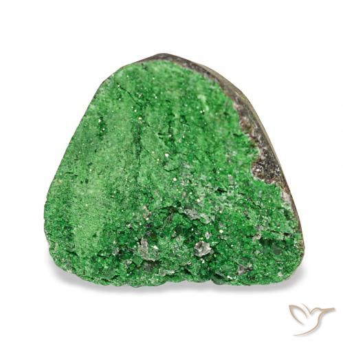 9.00ct Verde escuro Uvarovita Garnet Drusy Pedras Preciosas, Chique, Opaco