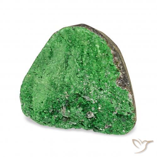 Uvarovita Garnet Drusy Verde escuro Natural 9.00ct, Chique, Opaco