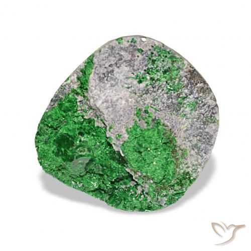 10.13ct Deep Earthy Green Uvarovita Garnet Drusy Pedras Preciosas, Chique, Opaco