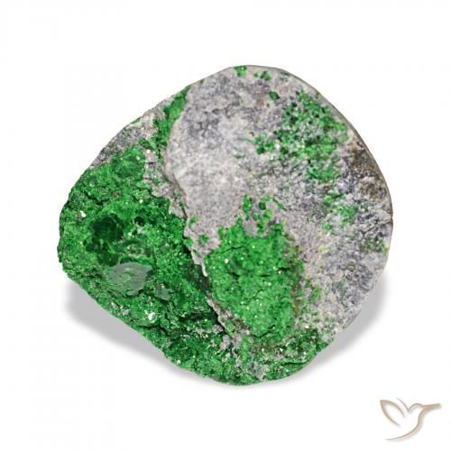 Uvarovita Garnet Drusy Deep Earthy Green Natural 10.13ct, Chique, Opaco