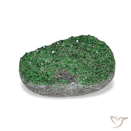 Uvarovita Garnet Drusy Verde Natural 5.96ct, Chique, Opaco