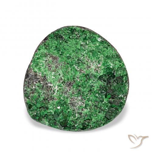 5.47ct Verde Uvarovita Garnet Drusy, Chique, Opaco