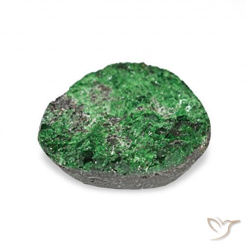 Uvarovita Garnet Drusy Verde Natural 5.47ct, Chique, Opaco