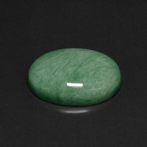 Variscita verde natural 21,14ct, corte oval, opaco