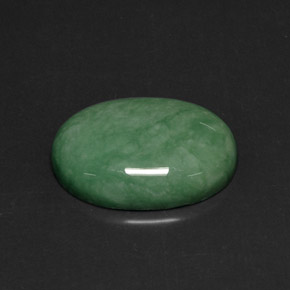 Variscita verde natural 21,76ct, corte oval, opaco
